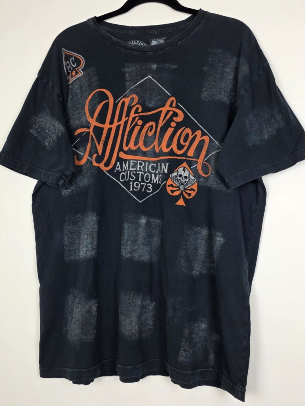 Affliction American Customs Motorcycle Biker Y2K Mens 2XL Short Sleeve T Shirt